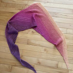 Women's hand knit scarf - Merino Superwash wool
